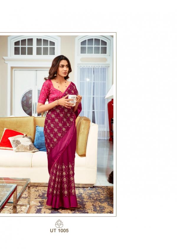Sr Utsav Fancy Wear Chiffon Designer Saree Collection